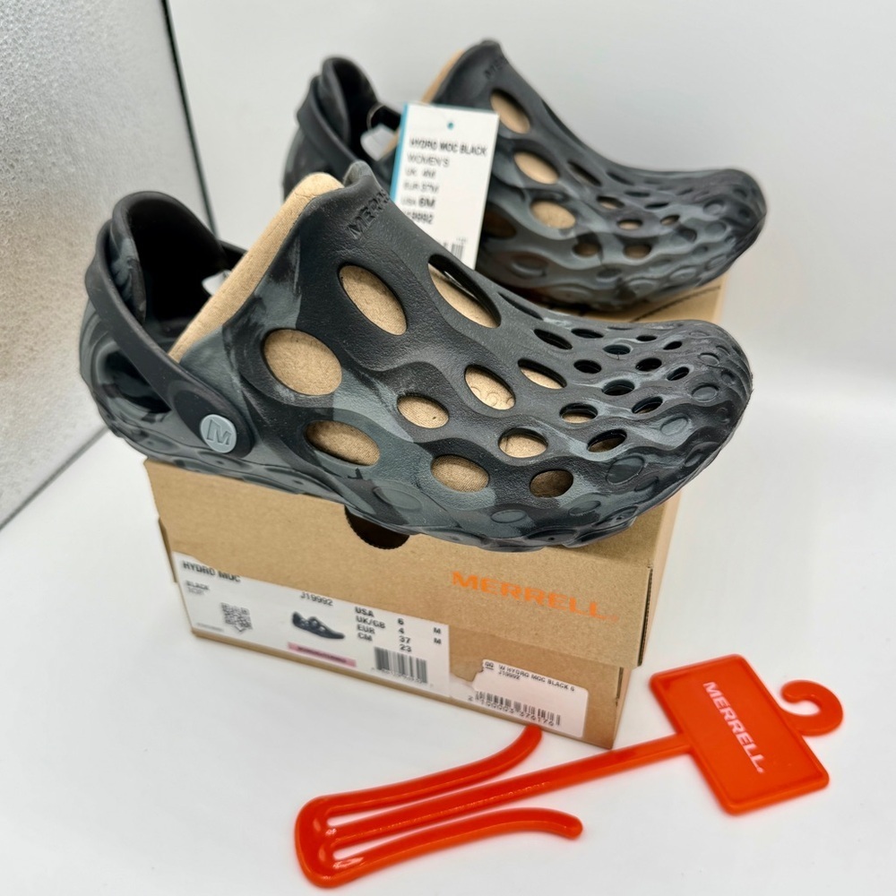 NWT Merrell Hydromoc Women’s Water Hiking Shoes in Black grey EVA Foam brand new